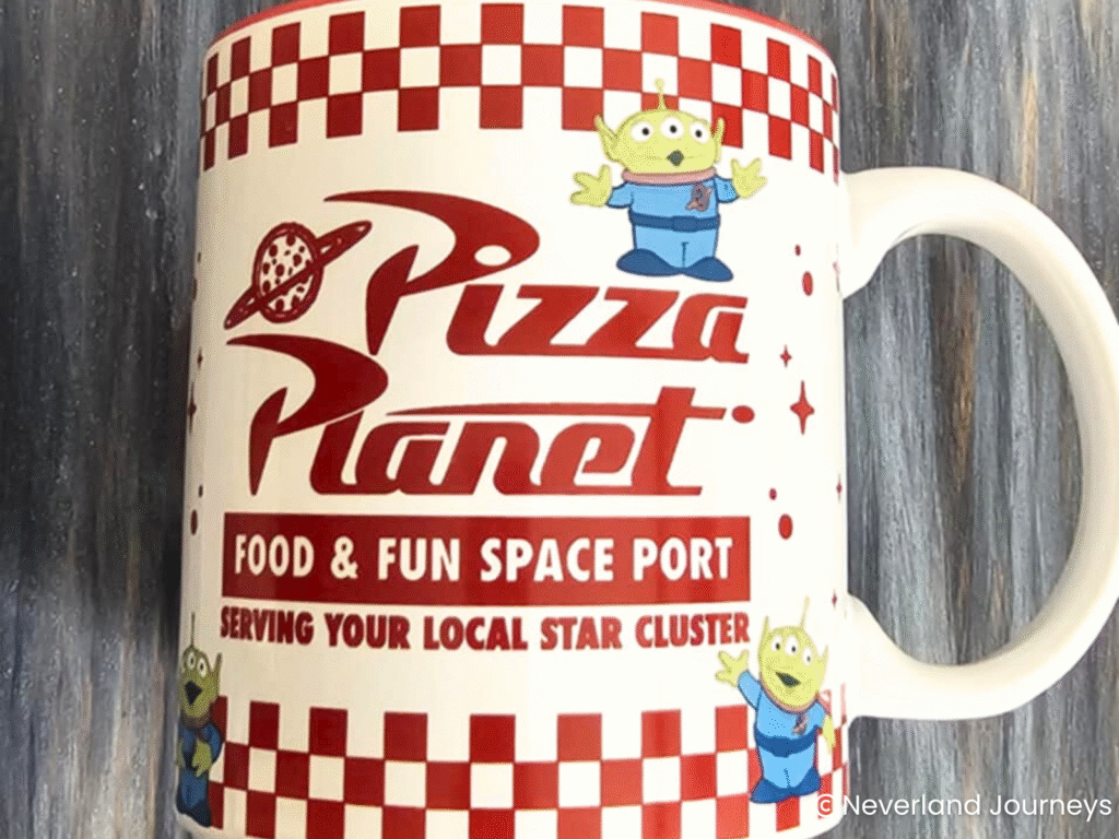 disney pizza planet mug