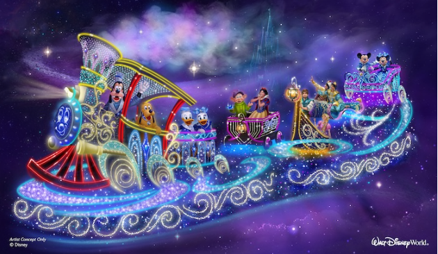 magic kingdom nighttime parade disney starlight