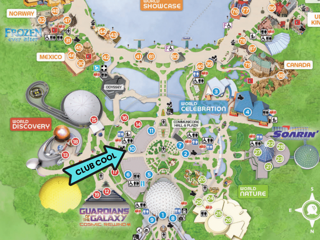 club cool map