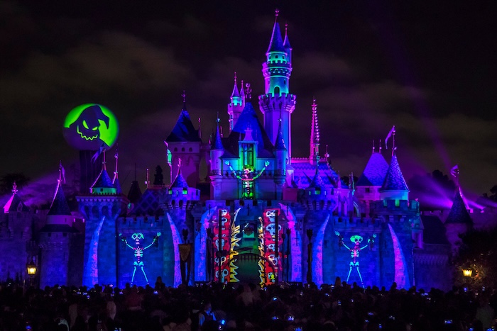 disneyland castle halloween