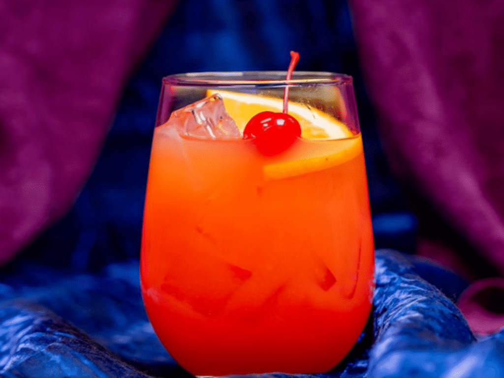 tropical rum cocktail